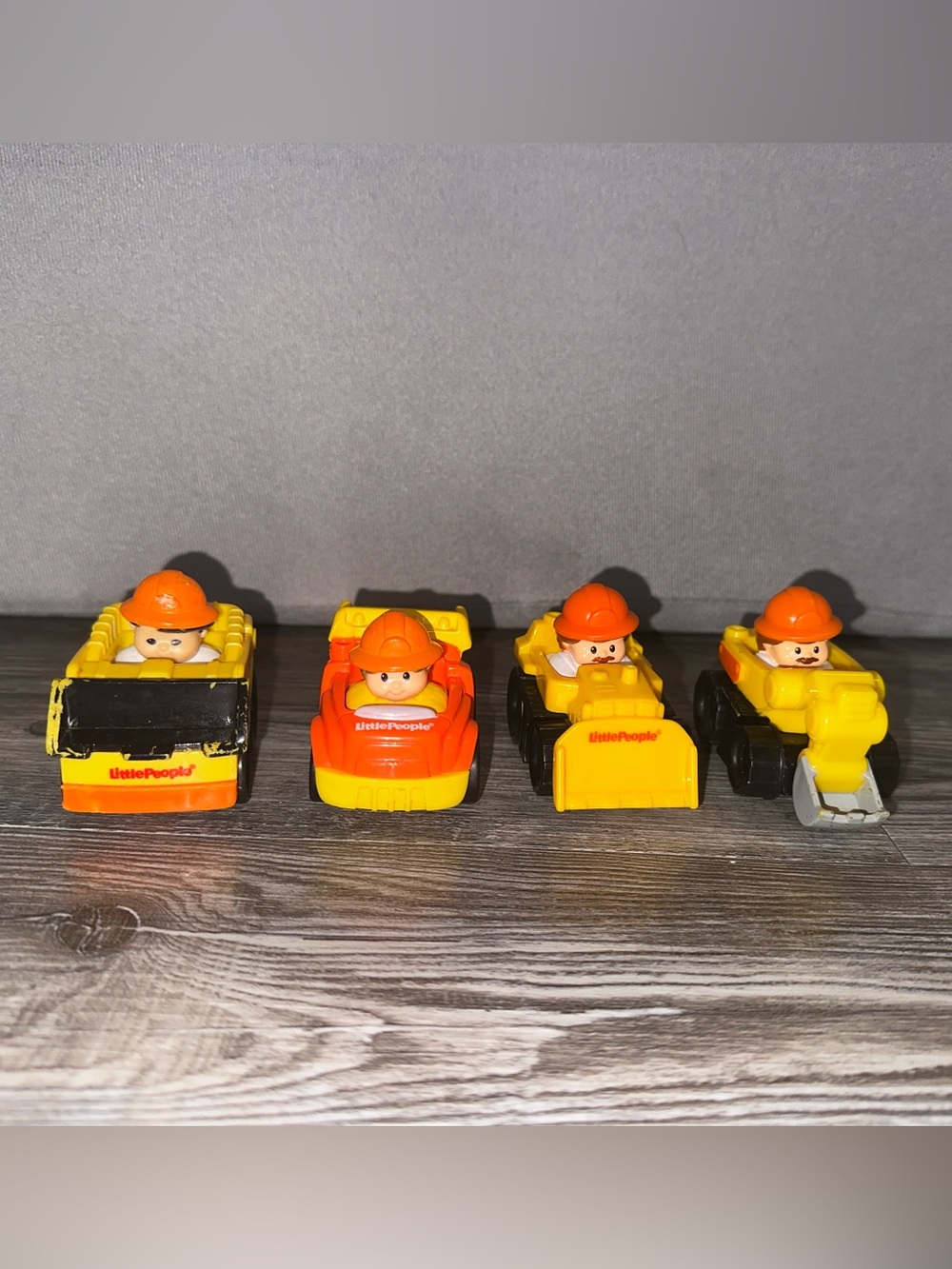 Little People Construction Truck Vehicle Toy Bundle - 2009-2012